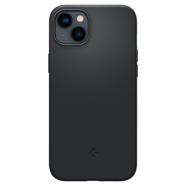 Spigen iPhone 14 Skal Silicone Fit MagFit Svart