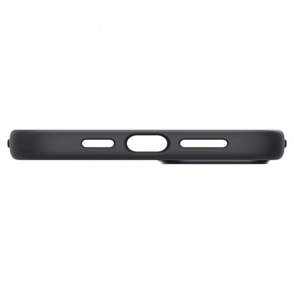 Spigen iPhone 14 Skal Silicone Fit MagFit Svart