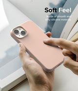 Ringke iPhone 14 Skal Silicone Pink Sand