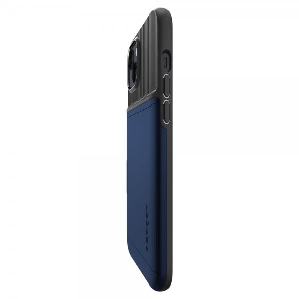 Spigen iPhone 14 Skal Slim Armor CS Navy Blue