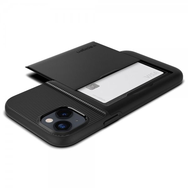 Spigen iPhone 14 Skal Slim Armor CS Svart