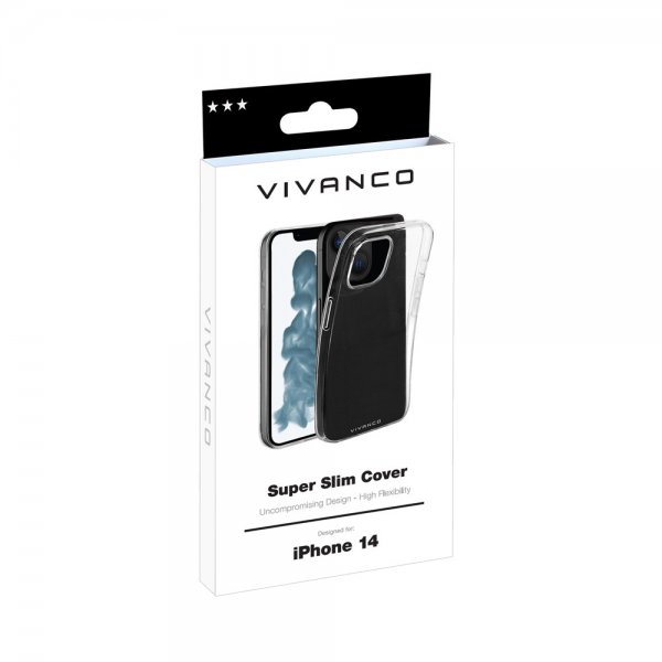 Vivanco iPhone 14 Skal Slim TPU Transparent
