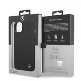Mercedes Benz iPhone 14 Skal Star Pattern Svart