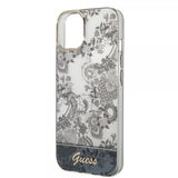 Guess iPhone 14 Skal Toile de Jouy Grå