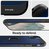 Spigen iPhone 14 Skal Tough Armor MagFit Navy Blue