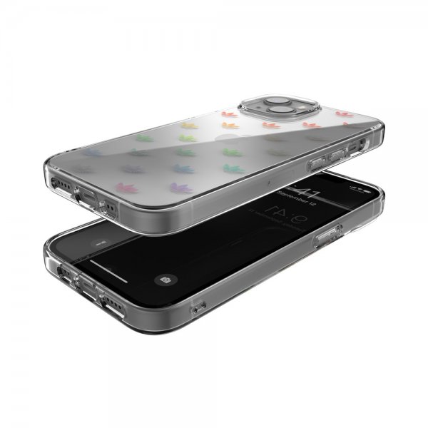 Adidas iPhone 14 Skal Trefoil Clear Case Transparent