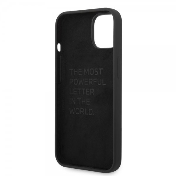 BMW iPhone 14 Skal Tricolor Line & Logo Svart