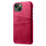 iPhone 14 Skal Två Kortfack Magenta