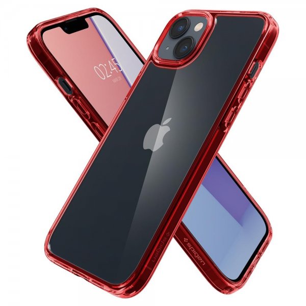 Spigen iPhone 14 Skal Ultra Hybrid Red Crystal
