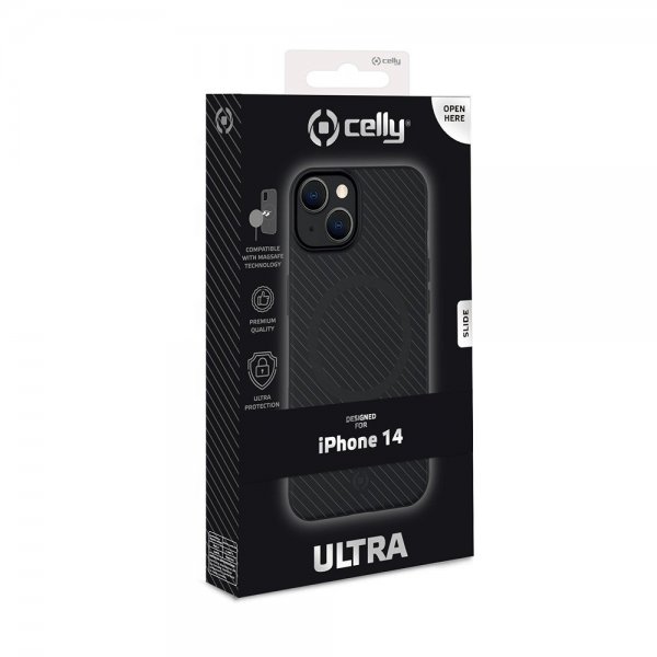 Celly iPhone 14 Skal ULTRAMAG Svart