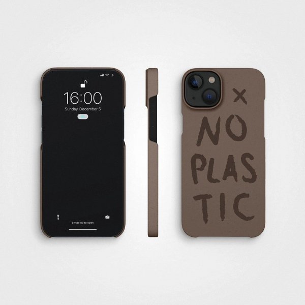 agood company iPhone 14 Skal Växtbaserat No Plastic Earth Brown