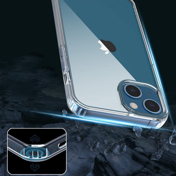 Rvelon iPhone 14 Skal TPU Transparent