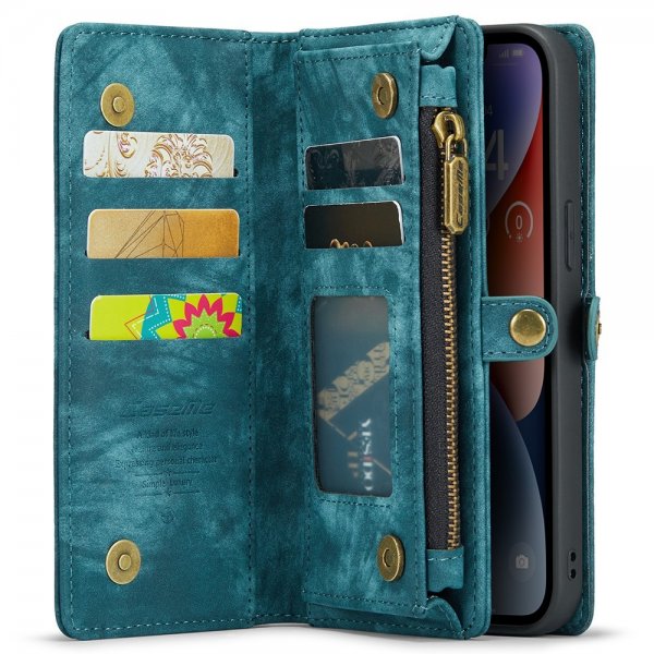 CaseMe iPhone 15 Fodral 008 Series Löstagbart Skal Petrol