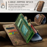 CaseMe iPhone 15 Fodral 008 Series Löstagbart Skal Brun