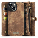 CaseMe iPhone 15 Fodral 008 Series Löstagbart Skal Brun