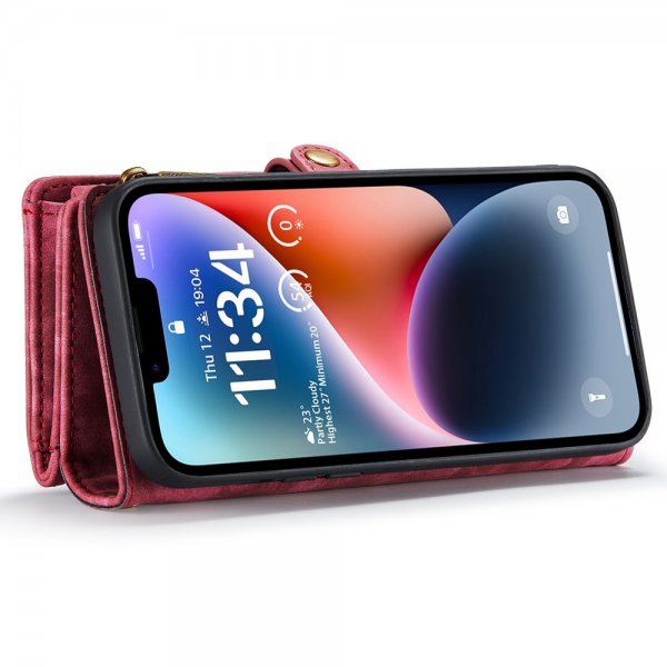 CaseMe iPhone 15 Fodral 008 Series Löstagbart Skal Röd