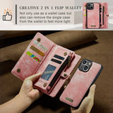 CaseMe iPhone 15 Fodral 008 Series Löstagbart Skal Rosa