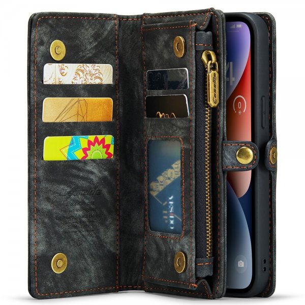 CaseMe iPhone 15 Fodral 008 Series Löstagbart Skal Svart