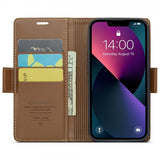 CaseMe iPhone 15 Fodral 023 Series Brun