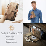CaseMe iPhone 15 Fodral C30 Series Brun