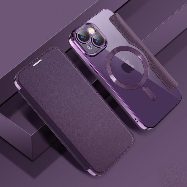 iPhone 15 Fodral MagSafe Lila