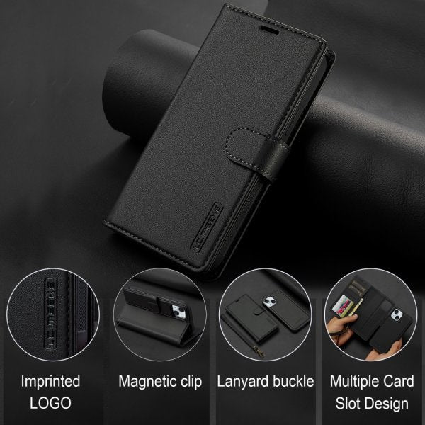 Lc.Imeeke iPhone 15 Fodral med Löstagbart Skal L2 Series MagSafe Svart
