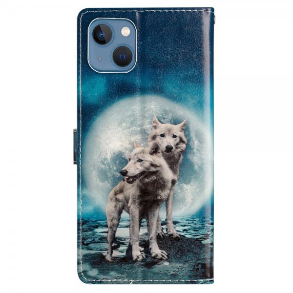 iPhone 15 Fodral Motiv Två Vargar
