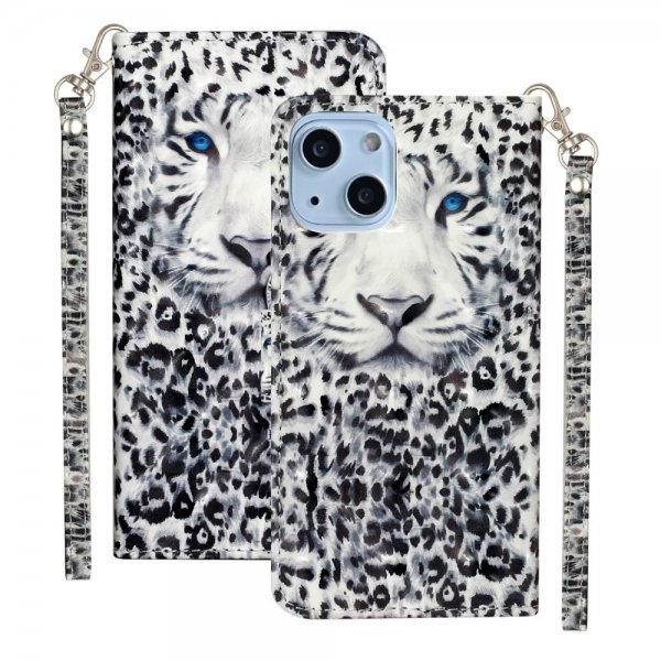 iPhone 15 Fodral Motiv Vit Tiger