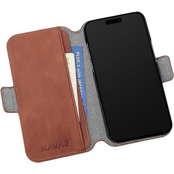 KAVAJ iPhone 15 Fodral Phoenix Brun