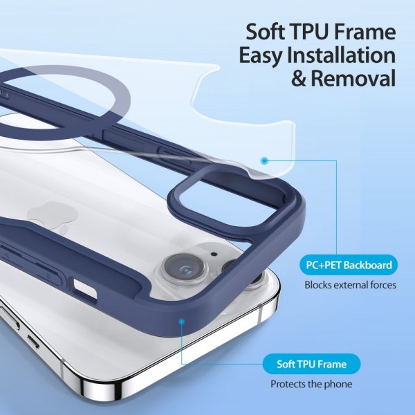 Dux Ducis iPhone 15 Fodral Skin X Pro Series MagSafe Blå