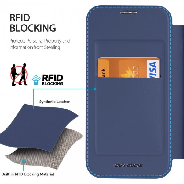 Dux Ducis iPhone 15 Fodral Skin X Pro Series MagSafe Blå