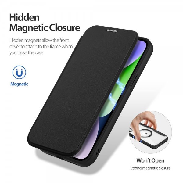 Dux Ducis iPhone 15 Fodral Skin X Pro Series MagSafe Svart
