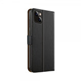 Xqisit iPhone 15 Fodral Slim Wallet Selection Svart