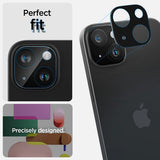 Spigen iPhone 14/15/14 Plus/15 Plus Kameraskydd Glas.tR Optik Svart 2-pack