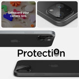 Spigen iPhone 14/15/14 Plus/15 Plus Kameraskydd Glas.tR Optik Svart 2-pack