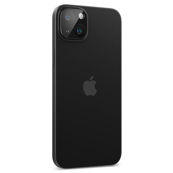 Spigen iPhone 14/15/14 Plus/15 Plus Kameraskydd Glas.tR Optik Svart 2-pack