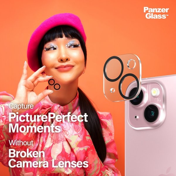 PanzerGlass iPhone 15/iPhone 15 Plus Kameraskydd PicturePerfect