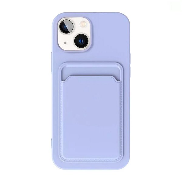 iPhone 15 Skal Korthållare Lila