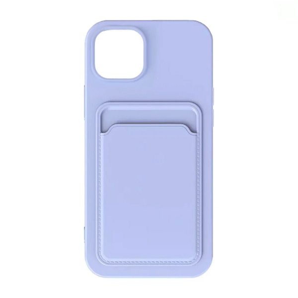 iPhone 15 Skal Korthållare Lila