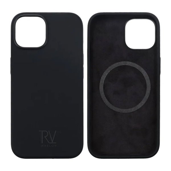 Rvelon iPhone 15 Skal Silikon MagSafe Svart