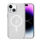 iPhone 15 Skal Glitter MagSafe Transparent