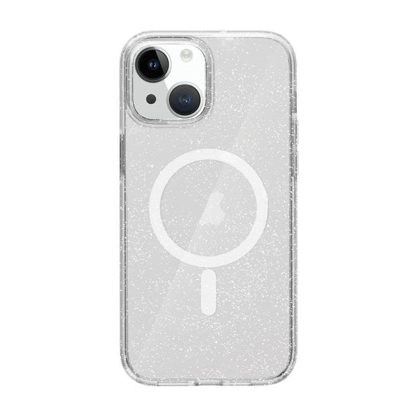 iPhone 15 Skal Glitter MagSafe Transparent