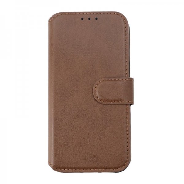 Rvelon iPhone 15 Fodral Äkta Läder Brun