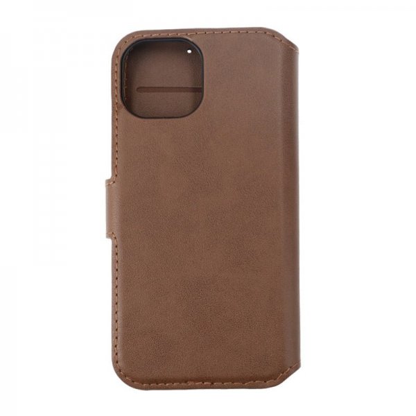 Rvelon iPhone 15 Fodral Äkta Läder Brun