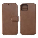 Rvelon iPhone 15 Fodral Äkta Läder Brun