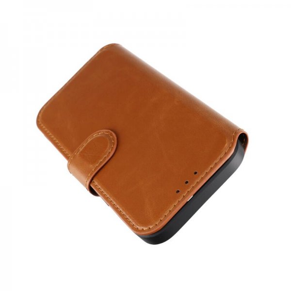 Rvelon iPhone 15 Fodral 4 Kortfack MagSafe Brun