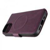 Rvelon iPhone 15 Fodral 4 Kortfack MagSafe Lila