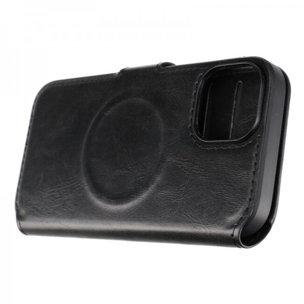Rvelon iPhone 15 Fodral 4 Kortfack MagSafe Svart