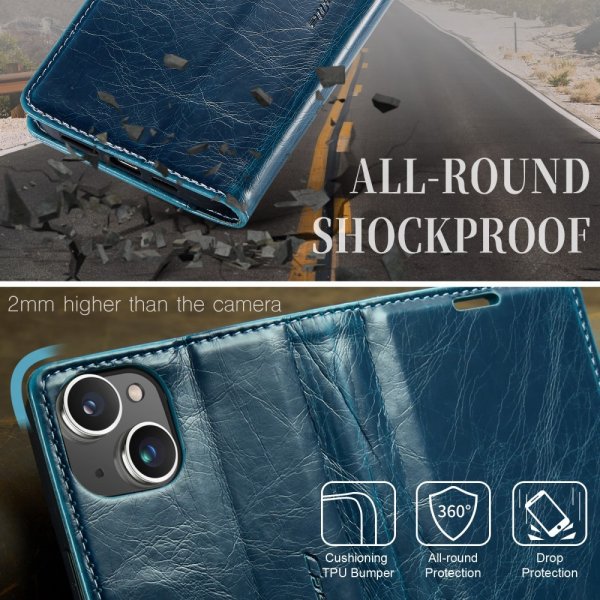 CaseMe iPhone 15 Plus Fodral 003 Series Petrol