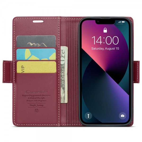 CaseMe iPhone 15 Plus Fodral 023 Series Röd